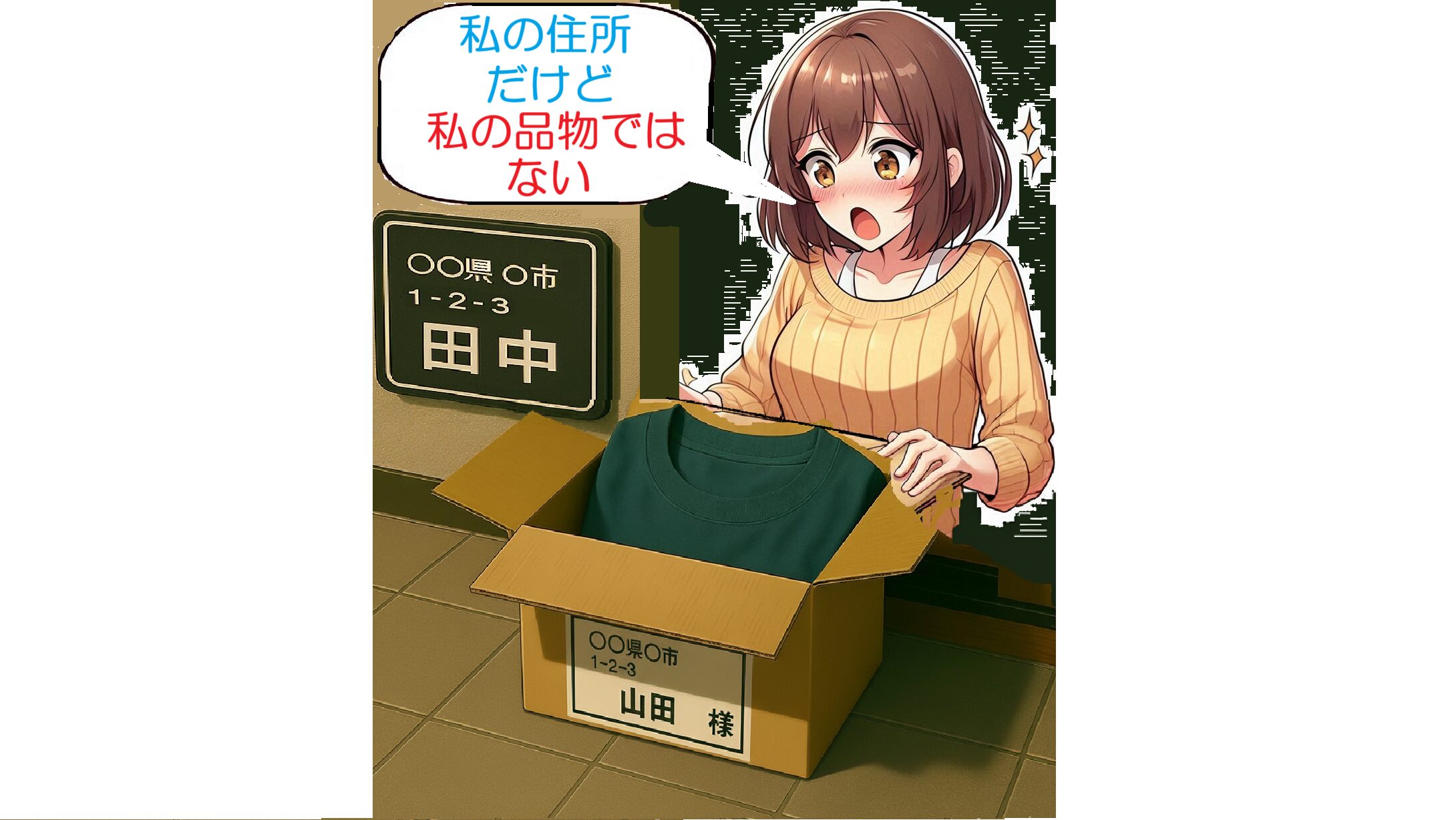宅配便の誤配